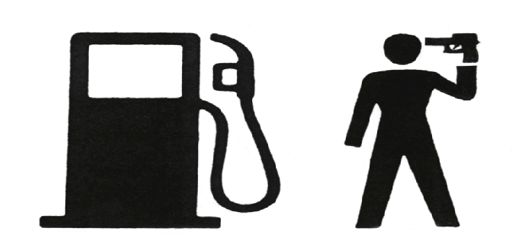 gas pump. gas pump handle.